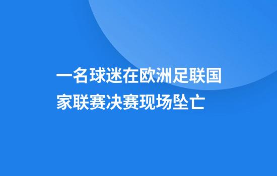 一名球迷在欧洲足联国家联赛决赛现场坠亡