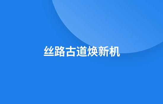 丝路古道焕新机
